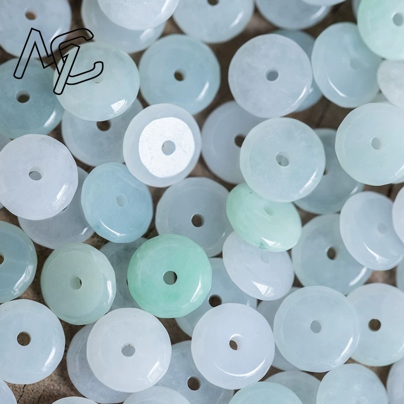 10 個天然エメラルド白翡翠平安結び DIY ブレスレットネ - Bracelets のレビューと価格