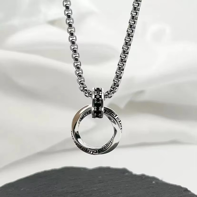 新作 925スターリングシルバー製ネックレス、ヴィンテージ風 - 925 Sterling Silver Chain Necklace Men のレビューと価格