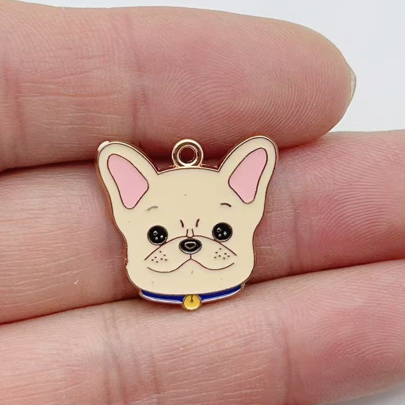 12個入り漫画ペット斑点犬合金オイルドロップペンダント、DI - Earrings のレビューと価格
